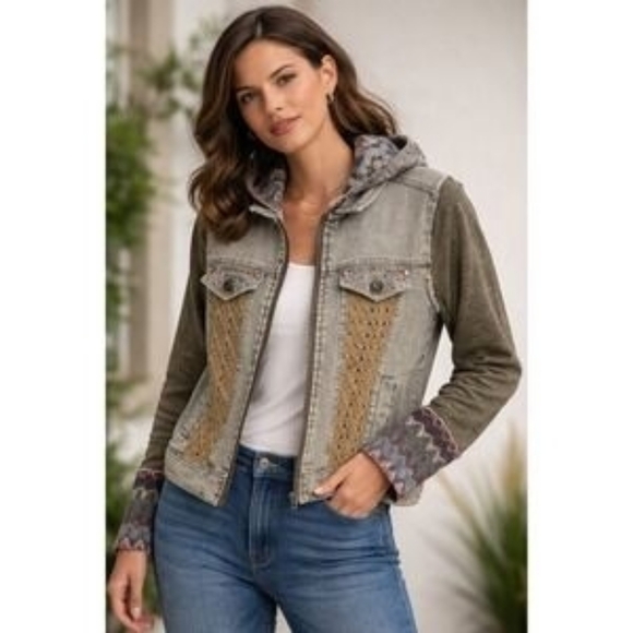 Miss Me Jackets & Blazers - Miss Me Olive Green Jacket (1258)